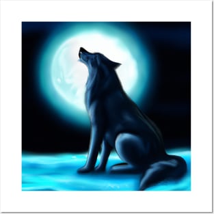 Wolf moon Posters and Art